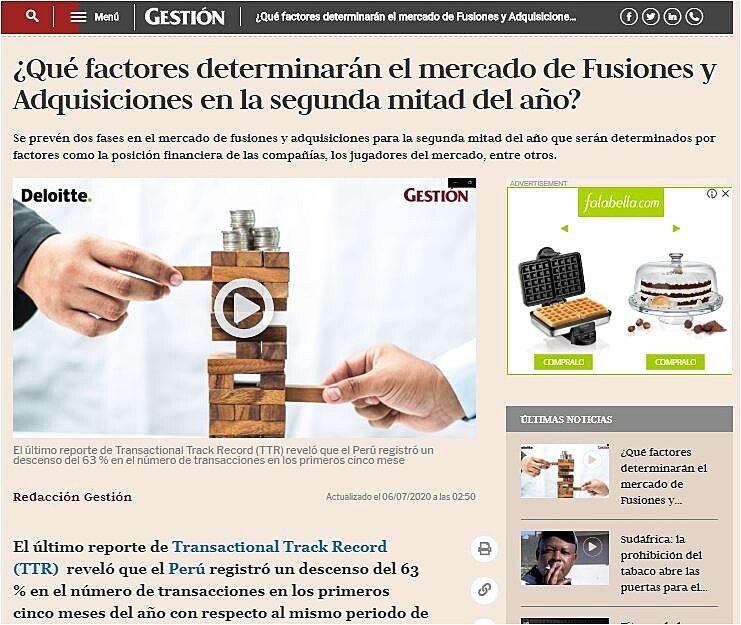 Qu factores determinarn el mercado de Fusiones y Adquisiciones en la segunda mitad del ao?